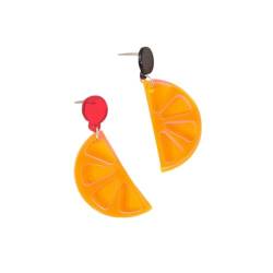Ohrringe für Frauen Kreativ energisch niedlich frisch süß vielseitig künstliche Frucht Orange Anhänger Ohrringe Frauen Schmuck Party Schmuck Geburtstagsgeschenke von XLTEAM