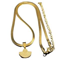 XLTEAM Halskettenanhänger Exquisite Sonne Geometrische Blume Halskette für Frauen Männer Gold Farbe Kette Geschenk Schmuck colar feminino Geburtstagsschmuck Party Geschenke von XLTEAM