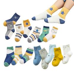 XM-Amigo 15 Paar Socken Kinder Jungen Neuheit Bunte Cotton Robot Cotton Crew Socken von XM-Amigo