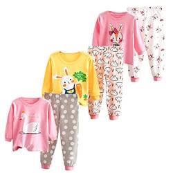 XM-Amigo Baby Mädchen Baumwolle Thermounterwäsche 3Set Thermounterhemden Thermo-Unterhosen für Winter Thermounterwäsche-Sets Lange Unterwäsche,Thermo-Pyjama für Baby Mädchen von XM-Amigo