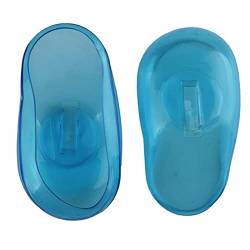 Ear Cover Shield 2pcs Blue Ear Cover Shield Anti Staining Plastic Guard Schützt Ohrenschützer vor Farbstoff Shampoo Farbpigmente (Blue, One Size) von XNBZW