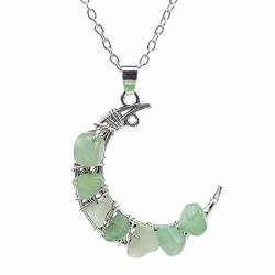 Personalisierte Halskette Damen Anhänger Halsketten Geburtstagsgeschenke für Frauen Muttertagsgeschenke Halsketten für Frauen Geschenke für Frauen Hübsche Halsketten für Frauen, grün, Einheitsgröße von XNBZW