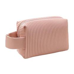 Kosmetiktasche wasserdichte Reise Make Up Tasche, Tragbare Schminktasche Für Handtasche Kulturtasche, Kosmetische Aufbewahrungstasche Für Damen Und Mädchen (Rosa) von XNSHUN