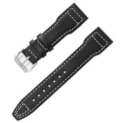 XNWKF Uhrenarmband aus echtem Leder, 20 mm, 21 mm, 22 mm, Bambusmaserung, Nieten, Uhrenarmband für IWC Mark Pilot Portugieser, Uhrenarmband, Zubehör, 21 mm, Achat von XNWKF