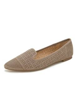 XOXO Damen Vancy Flacher Slipper, Taupe, 37 EU von XOXO