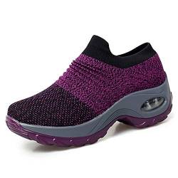Damen Sportschuhe Laufschuhe Trekking rutschfest Fitness Komfort Fashion Schuhe Lila Größe 37 von XPERSISTENCE