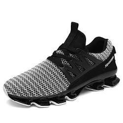 XPERSISTENCE Herren Laufschuhe Fitness Sports Straßenlauf Sneaker atmungsaktiv rutschfeste Mode Freizeitschuhe, Grau 38-48 EU von XPERSISTENCE