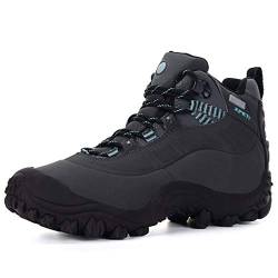 XPETI Thermator Wanderschuhe Damen Wasserdicht Wanderstiefel Trekkingschuhe Leicht Outdoorschuhe Sommer Frauen Grau Blau 41.5 EU von XPETI