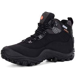 XPETI Thermator Wanderschuhe Damen Wasserdicht Wanderstiefel Trekkingschuhe Leicht Outdoorschuhe Sommer Mädchen Frauen Schwarz 36 EU von XPETI