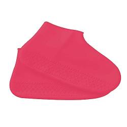 XPEX 1 PAIR wasserdichte schuhüberzieher silikon wasserdichte überschuhe silikon überschuhe shoe cover silikon-überschuhe regenüberschuhe silikon uberziehschuhe(Rosa L) von XPEX