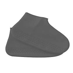 XPEX 1 PAIR wasserdichte schuhüberzieher silikon wasserdichte überschuhe silikon überschuhe shoe cover silikon-überschuhe regenüberschuhe silikon uberziehschuhe(grau L) von XPEX