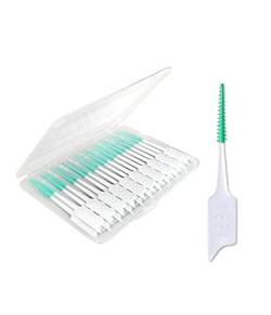 XPEX Zahnbürste, 50 Stück weiche Interdentalbürsten, Zahnreinigungswerkzeug, Zahnstocher, mit Aufbewahrungsbox von XPEX