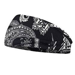 XPIT Frauen Kopfstück Stretch Turban Böhmische Haarschmuck Headwear Yoga Run Hair Bands Stirnbänder Breite Headwrap (Color : Style 29) von XPIT