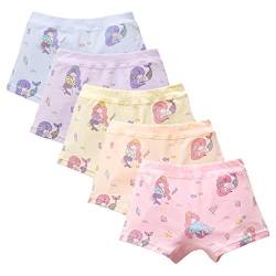 XPXGMT 5er Pack Kinder Mädchen Pantys Unterhose Hipster Mädchen Baumwolle Schlüpfer Unterwäsche Boxershorts Slips 3-5 Jahre(L) von XPXGMT