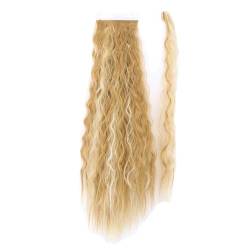 Pferdeschwanz Haarverlängerung Pferdeschwanz-Extensions, 22/34 Zoll langer Afro-Locken-Wickel-Pferdeschwanz, lockiges, gewelltes synthetisches Haarteil for Frauen, gefälschte Pferdeschwänze, Clip-in-H von XPYGF565