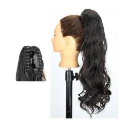 Pferdeschwanz Haarverlängerung Pferdeschwanz-Haarverlängerung, 61 cm lang, gewellt, Pferdeschwanz-Verlängerung, Krallen-Clip-in-Pferdeschwanz, natürlich gewellter Pferdeschwanz, synthetische Haarteile von XPYGF565