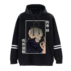 XSLGOGO Anime Jujutsu Kaisen Hoodie Inumaki Toge Pullover Japanischer Anime Manga Jujutsu Kaisen Toge Inumaki Hoodie Cosplay Kostüm Pullover Für Fans von XSLGOGO