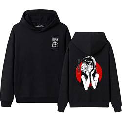 XSLGOGO Junji Ito Hoodie Unisex Casual Loose Streetwear Pullover Hoodie Anime Tomie Kawakami Sweatshirt von XSLGOGO