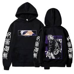 XSLGOGO Manga Jujutsu Kaisen Top Casual Sports Satoru Gojo Pullover Tops Satoru Gojo Hoodies Anime Jujutsu High Gojo Satoru Hoodies Hoodies Hoodies für Männer Frauen von XSLGOGO