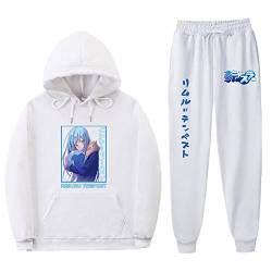 XSLGOGO That Time I Got Reincarnated as a Slime HoodiePants Zwei Sets Unisex Freizeit Lose Sweatshirt Jogginghose Anime Rimuru Tempest Cosplay Hoodie Jogginghose Anzug von XSLGOGO