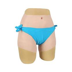 XSWL Silikon realistische Vagina Höschen künstliche Sex gefälschte Unterwäsche für Crossdresser Transgender Hip Enhancer Hosen,Braun,XL Basic von XSWL