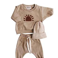 Halloween Beby Sachen Für Junge Kleidung Baby Mädchen Kleidung Set Sweatshirt Set weiche Baumwolle, warm, mit Kapuze, Regenbogen-Druck, langärmelig, Pullover, Hosen, Kleidungsset für Mädchen oder von XTBFOOJ