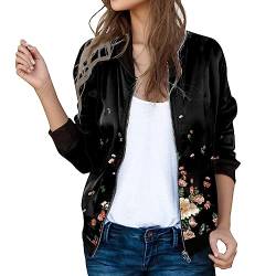 Jacke Damen Jacket Kunstlederjacke Damen Damen-Westen Kleid Damen Sommer elegant Sweatjacke Damen lang Bolero jäckchen Sweatshirt Jacke Damen Strickjacken Für Damen Regatta Damen Jacke von XTBFOOJ