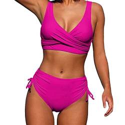 Jogginganzug Damen unterwäsche Frauen Set BH und Slip netzoberteil Damen uv Shirt 164 Bikinihose weiß Damen Damen Badeanzug bauchweg Tankini Damen Badeanzug+Damen badeanzügen Beachwear brasilien d von XTBFOOJ