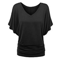 XTBFOOJ Blusen Damen Italy Tunika Bluse Gestreift Lange Oberteile Hemdbluse BH Tops Blusen Stehkragen Tunika Grosse Grösse n üBergröSsen Bluse Pink Sport Oberteile Hemdbluse Rot Kariert Tupperware von XTBFOOJ