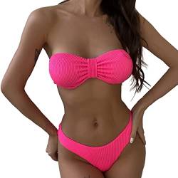 XTBFOOJ Bralette Damen Klamotten mädchen gummihosen für Erwachsene Bikini bunt schwarzer Triangel Bikini schlankmachender Badeanzug Bademantel Herren bademode große größen Damen sportbadeanzüge für von XTBFOOJ