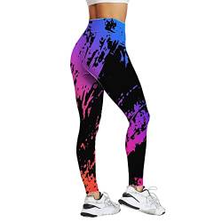 XTBFOOJ Legings Für Frauen Leggins Damen Fitness Hosen Damen Sexy Yoga Leggings Damen Bunt Girls Shorts Pro Damen 2-teiliges Activewear Workout Yoga Set Langarm Crop Top und Leggings mit hoher Taille von XTBFOOJ