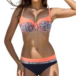 XTBFOOJ bauchweg Unterhose Damen Teenager mädchen Bikini Camouflage Damen Unterhosen mädchen jeanshemd Damen Strandkleid Damen Bandeau Bikini Oberteil süßer rüschen-Bikini! Sylvie meis Swimwear st von XTBFOOJ