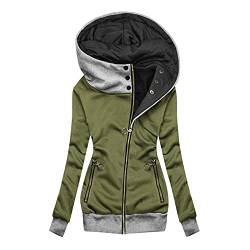 jogginganzug damen shirt sweatjacke gefittert Sommer Tops Damen Luftig Decken Anzug Dunkelgrauer Hoodie Hoodie Grün Daunenmantel Blau Swearshirt Frauen Kapuzenjacke Damen Lang Shirts Damen Oversize von XTBFOOJ