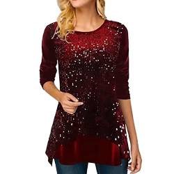 t Shirts für Damen Glitzer Damen Oberteil Off Shoulder Shirt Damen Tshirt Damen schwarz Herren t-Shirt blusen Damen Kurzarm Cold Shoulder Shirt Damen Damen von XTBFOOJ