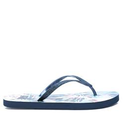 XTI 45253 Damen, Navy, 39 EU (5,5 Stück) Flache Sandale, Marineblau von XTI