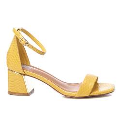 XTI 45270 Damen, Gelb (Yellow), 38 EU (4,5 UK) Sandale mit Absatz von XTI