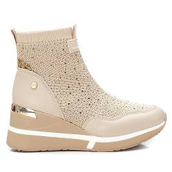 XTI Damen 141701 Geknöpfte Hausschuhe, beige, 39 EU von XTI