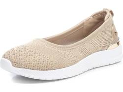 XTI Damen 142388 Ballerinas, beige, 36 EU von XTI