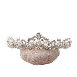 Diamant-Tiara, wunderschöne Perle, Strass, Brautkrone, Tiara, modische Kristallkrone, Braut-Stirnband, Hochzeit, Haarschmuck von XTZYGLFD