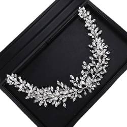 Diamant-Tiara für Frauen, Strass-Kristall-Stirnband, Hochzeit, Haarschmuck, luxuriöser Strass-Perlen-Braut-Stirnband, Haarschmuck von XTZYGLFD