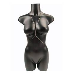 Körperketten Sexy Brustkette Bikini Bauchketten Körper Für Frauen Pailletten Kreuz Taille Weiblicher Body Schmuck Mode Strand Einfach von XTZYGLFD