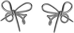 S925 Sterling Silber minimalistische Schleife Knoten Ohr Manschetten Wrap Ohrringe Knorpel Clip auf Ohrringe Manschette Ohren keine Piercings gefälschte Creolen Ohrring Hochzeit von XTZYGLFD