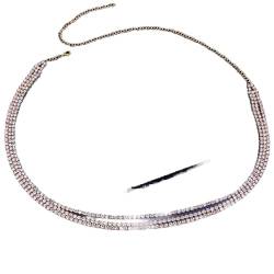 Strass-Körperkette, mehrlagige Taillenkette für Frauen, Strand, Bikini, Charm, Bauchtaille, Kette, Körperschmuck, Gürtel von XTZYGLFD