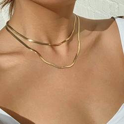 XTZYGLFD Mode asymmetrische Schloss Halskette für Frauen Twist Gold Silber Farbe klobige dicke Schloss Halsband Kette Halsketten Party (Cs51878) (Cs51930 b) von XTZYGLFD