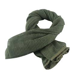 XUE Tarnnetz Netzschal zur Tarnung Tarnschal Schal Taktisch Armee militärische Schal Netting zur Jagd Airsoft Wildtierfotografie 180 x 80 cm, als Halstuch Kopftuch Kopfabdeckung Bandana von XUE