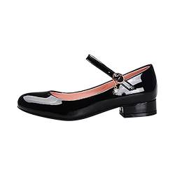 Mädchen Prinzessin Schuhe Freizeitschuhe Kinderschuhe Festlich Ballerina Schuhe Kleid Schuhe Mädchen Mary Jane Schuhe Lederschuhe Mädchen High Heel Kleid Schuhe Tanzschuhe von XUEJIANN