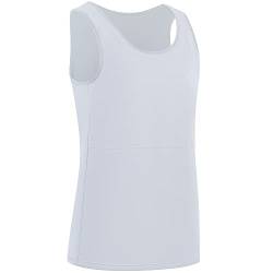 XUJI Brust Binder Transgender Atmungsaktiv Langer Binder Pullover Tank Top (GR, 2XL) von XUJI