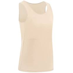 XUJI Brust Binder Transgender Atmungsaktiv Langer Binder Pullover Tank Top (K, 4XL) von XUJI