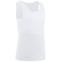 XUJI Brust Binder Transgender Atmungsaktiv Langer Binder Pullover Tank Top (W, 2XL) von XUJI