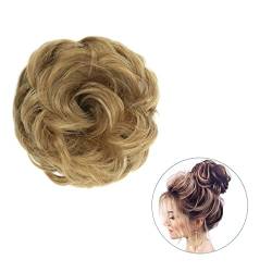 Messy Bun Haarteile 1 Stück rund ums Haar, Pferdeschwanz, Donut-Haarknoten, Haarschmuck for Frauen, synthetischer, unordentlicher, lockiger, gewellter Scrunchie-Chignon mit Gummibandwickel Brötchen Ha von XUJUAN-0227